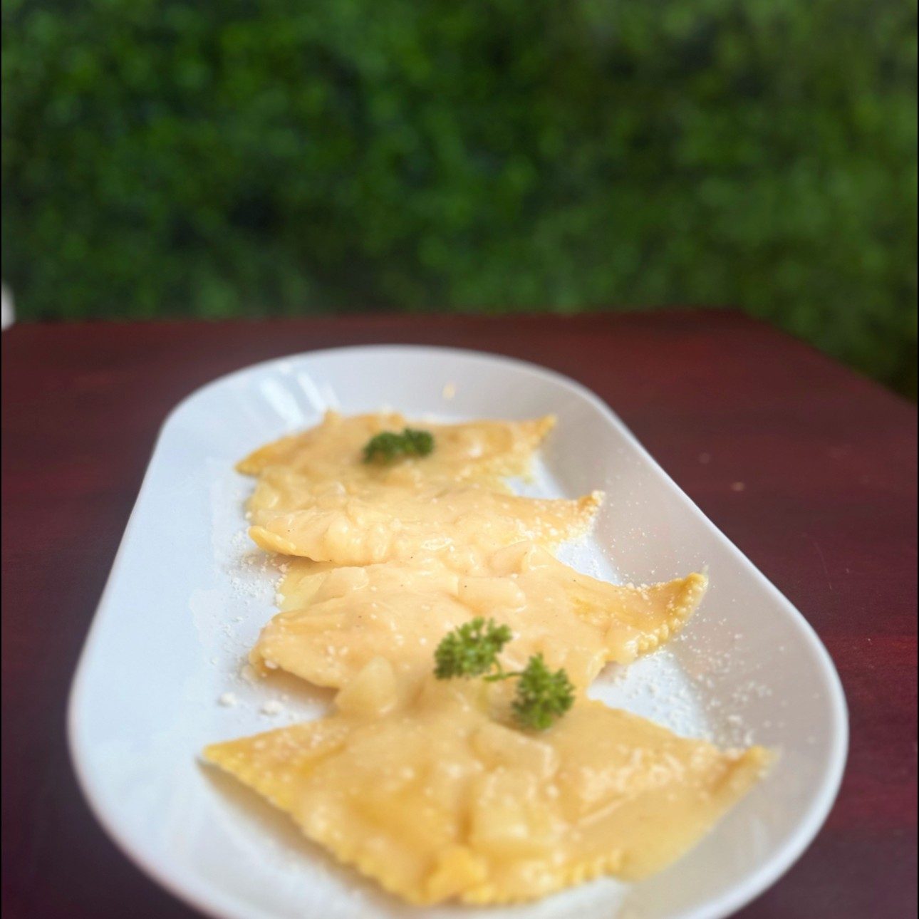 Ravioli Pear and cheese.